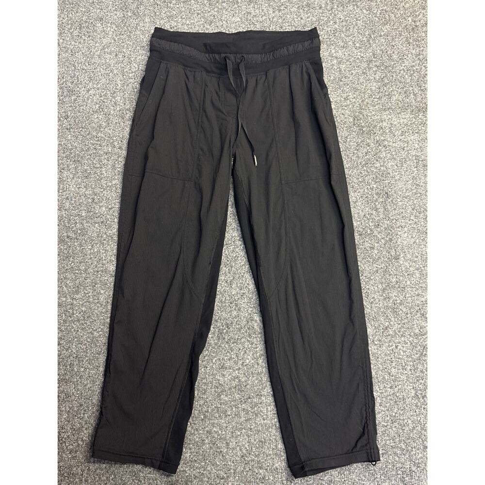Lululemon Dance Studio Cropped Pants Womens 6 Black Pockets Capri